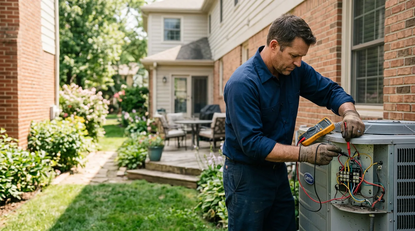 HVAC technician working near Downers Grove, IL